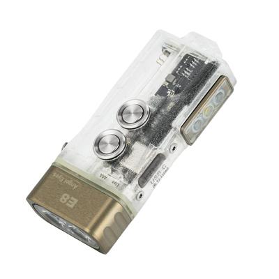 RovyVon E8 Taschenlampe mit Schlüsselanhänger, 700 Lumen, wiederaufladbar, AAA, blau, mit Sperrfunktion, für den Einsatz zu Hause und im Freien, Taschenlampe, weiß, rot, Lichter, Modus, wasserdicht,