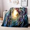 Classic Game World of Warcraft Frozen Throne Blanket Soft and Portable Four Season Home Bed, Sofa Blanket, Office Travel, Lunch Break, Warm Blanket Y3