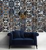 Wallpaper Blue Mosaic Glass Tiles