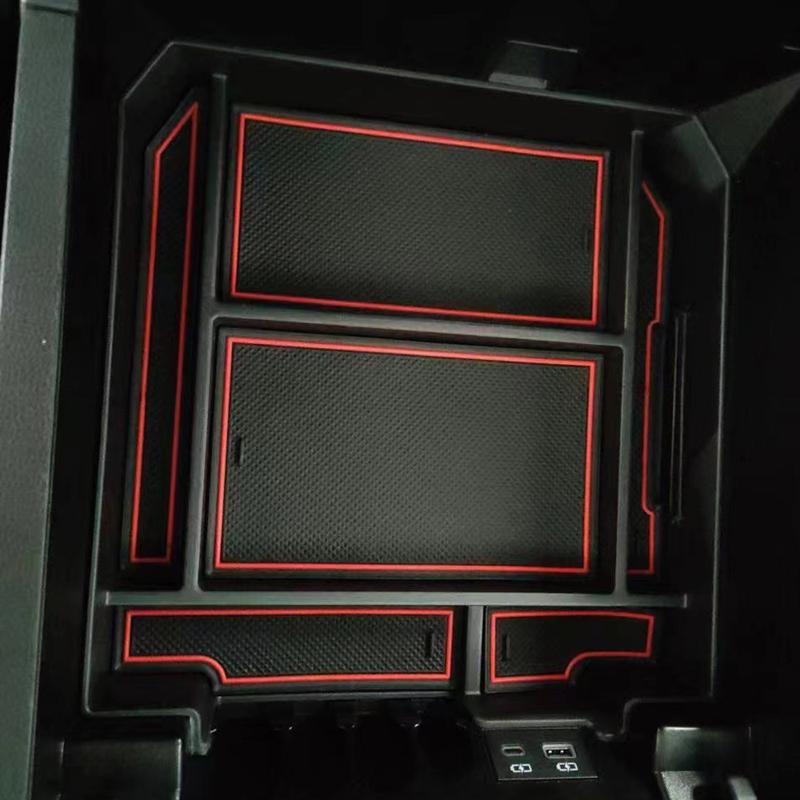 Car Center Console Organizer Tray For Toyota Tundra - Central Armrest Storage Box ABS Material Interior Accessories