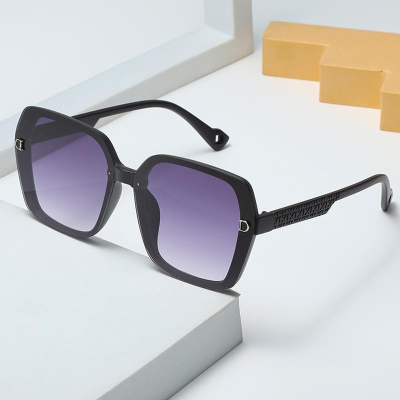 New Large Frame Women's Sun Sunglasses Simple and Elegant Gradient High Beauty Trendy Versatile Glasses