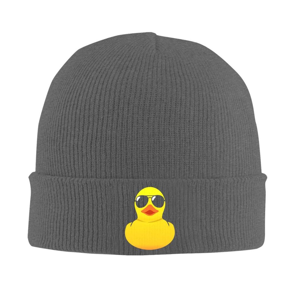 Cool Rubber Duck Warm Knitted Cap Hip Hop Bonnet Hat Autumn Winter Outdoor Beanies Hats for Unisex Adult