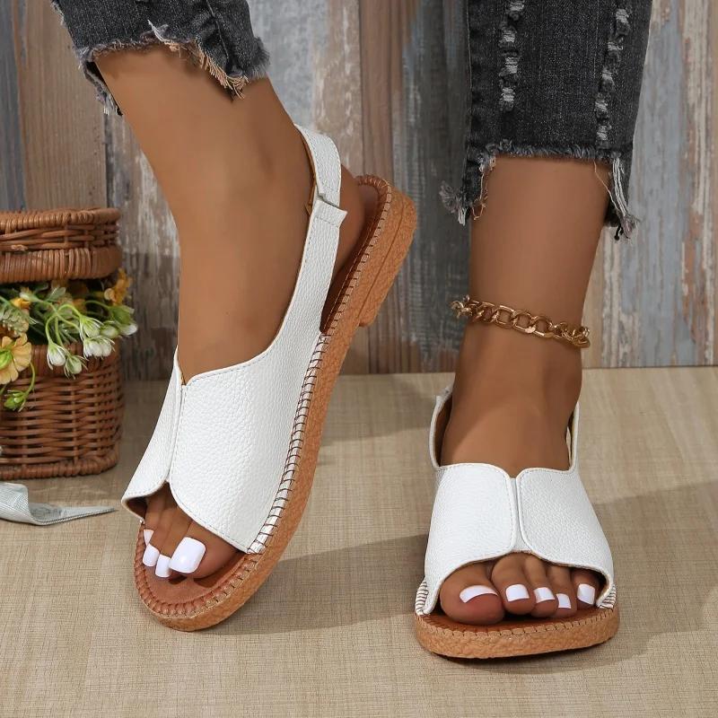Fashion Women Flat Sandals Summer Fashion  Comfortable Sandals Woman New Outdoor Fashion Open Toe Shoes for Women Sandalias De Mujer