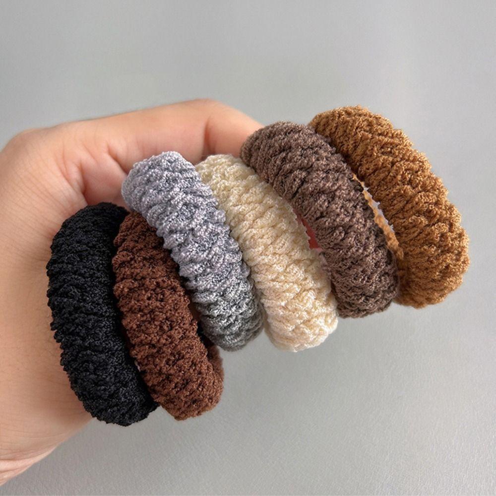 136Pcs High Elastic Fabric Hair Scrunchies Sweet Ponytail Holders for Women Girls