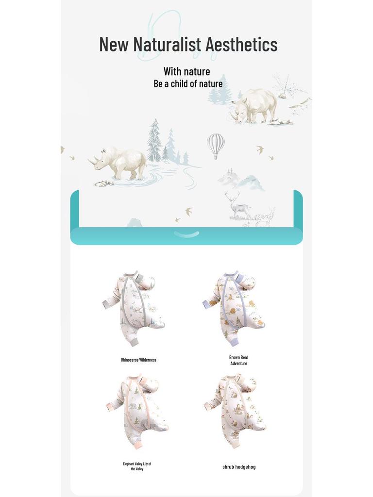 British Baby Autumn/Winter Knitted Split-Leg Sleeping Bag - Anti-Kick for Boys & Girls