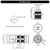 Upgrades Double  USB Car Charges Quick Charge Adapter Fast Charging ABS Dustproof USB Adapter for Vehicle Botas Motorcycles