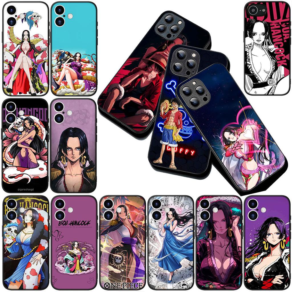 Cartoon Boa Hancock ONE Luffy PIECE Phone Cover for Apple iPhone 17 14 15 16 Plus Pro Max 16E ProMax + 16Plus 14+ 16+ Case