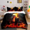 Fiery Skull with Flames. Bedding Sets Duvet Cover Sets Duvet Covers Pillowcases(1 * Duvet Cover 2 * Pillowcases Without Duvet Insert)