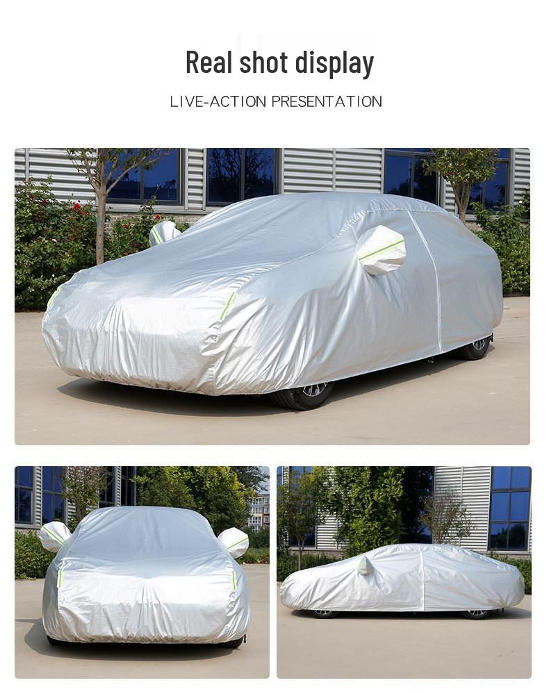 All-Weather Waterproof Oxford Cloth Sedan Car Cover with Sun Protection