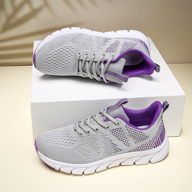 Women Large Size 42 Lightweight Breathable Mesh Shoes Fashion Casual All Wear Anti-slip Sports Shoes Summer Platform Training