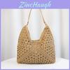 Hollow Out Woven Shoulder Bag With Polyester Lining For Daily Casual Wear