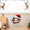 Weihnachts-Wandaufkleber Tierdesign Aufkleber PVC Abnehmbarer 2D-Aufkleber Kreative Gebrochene Wandkunst für Kinder Schlafzimmer Spielzimmer Heimdekoration