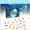 Christmas Countdown Blind Box For Kids Plastic Animal World Toy Gift Box