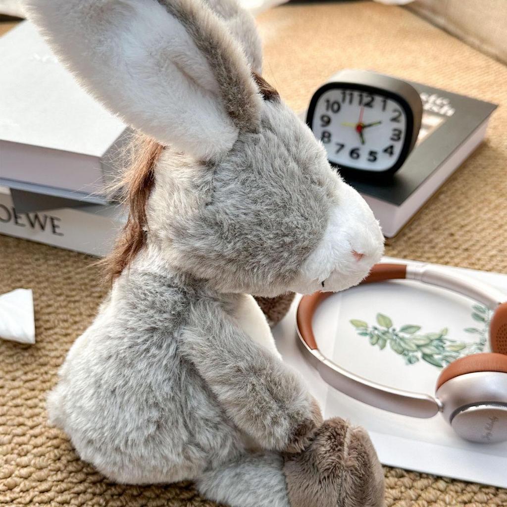 25/32Cm Soft Plush Donkey Toys Cuddly Long Ear Donkeys Fluffy Stuffed Animal For Cuddling Accompany Sleeping Plush Toy Decor