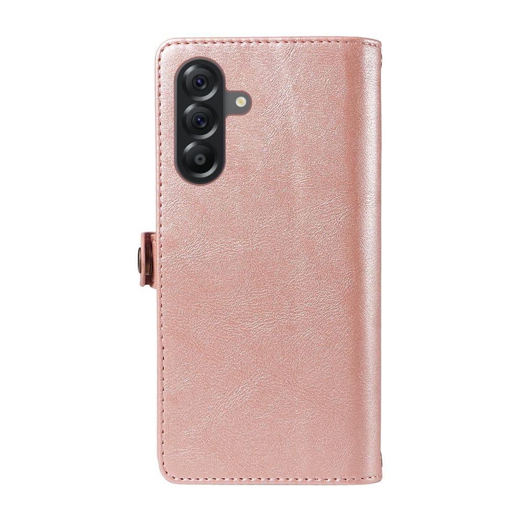 For Samsung Galaxy A56 5G/Galaxy M56 5G Case YIKATU YK-008 Zipper Wallet Leather Phone Cover with Shoulder Strap