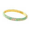 Enamel Vintage Cloisonne Bangle Traditional Butterfly Floral Chinese Flower Bangle Vintage Chinese Women's Hand Bracelet