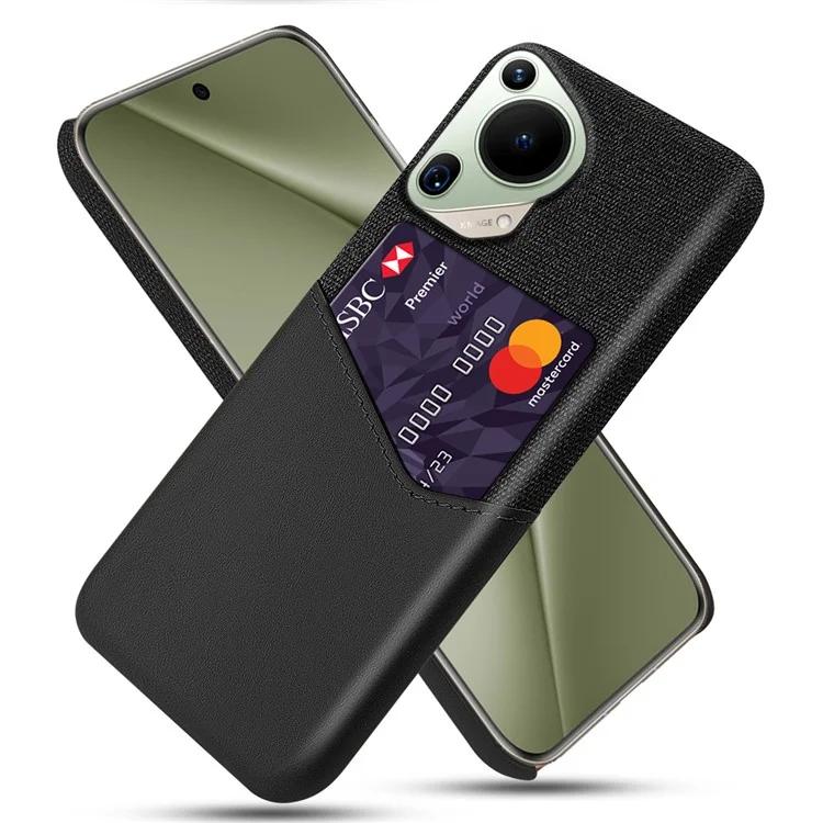

For Huawei Pura 70 Ultra Case Card Slot Cloth Texture PC Phone Cover