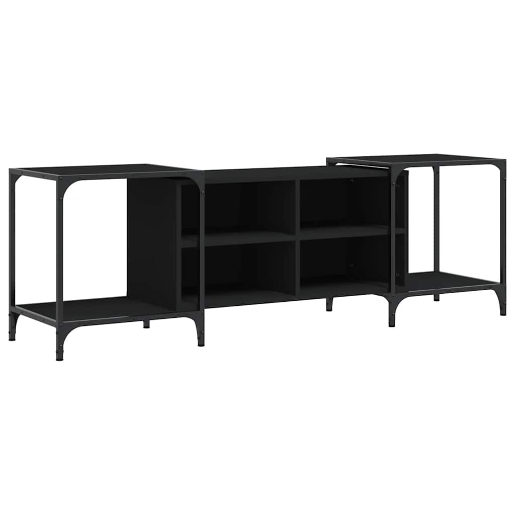 TV Stand Black 153 x 37 x 50 cm Engineered Wood