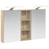 Bathroom Cabinet Set 3 Pcs 80 X 10.5 X 50 Cm Engineered Wood