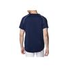 Under Armour Striped Logo Print V-Neck Pullover Short Sleeve T-Shirt Men Tops Navy-Blue 1384738-410