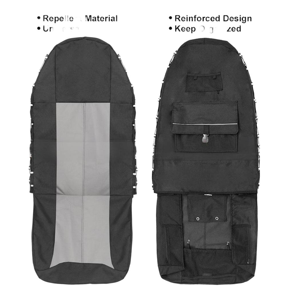 Car Front Seat Cover with Back Organizer Auto Seat Protector for Gym Workout Running Swimming Beach and Hiking