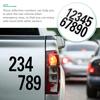 4Sets Number Reflective Sticker Decal Waterproof Pet for Mailbox Door Window Car Address Number Alert Safety Label