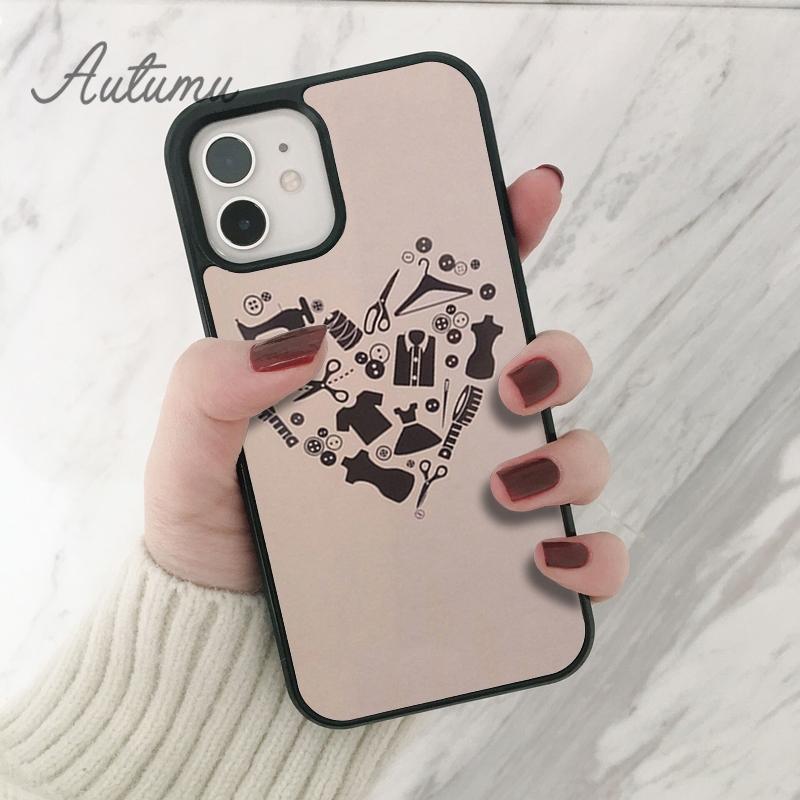 Sewing Machine Phone Case for iPhone 11 12 13 14 Pro Max Mini X XR XS SE 2020 5 6S 7 8 Plus Samsung Galaxy S21 S22 Cover Shell