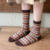 3 Pairs of  Women's Autumn and Winter Double-needle, Double-path Long Socks, Seamless Women's Socks, Thick and Warm Stacked Socks