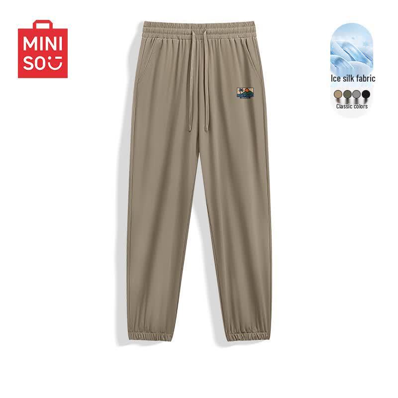MINISO Men s Summer Ice Silk Jogger Pants 3XL