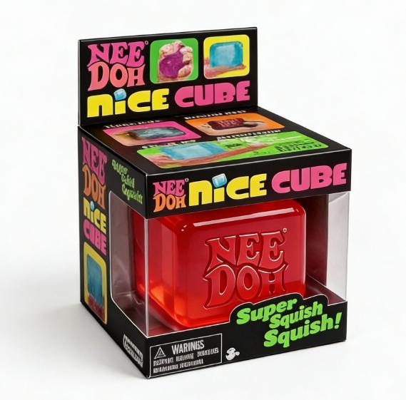 Genuine Schylling NeeDoh Nice Cube Squishy Fidget Toy Stress Relief for ADHD Focus Anxiety