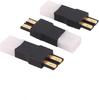 3-Pack Traxxas Style Male Connector To Female Big Tamiya Adapter | Direct Plug Connection | Color: Black