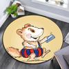 Bobo Siebenschläfer Round Area Rug,Carpet Rug for Living Room Bedroom Sofa Playroom Decor,Non-slip Floor Mat