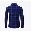 Men’s Plus Size Fleece Lined Warm Long Sleeve Shirt
