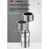 360 Grad verstellbare abgewinkelte gebogene Basis Edelstahl Duschhahn-Adapter Gebogene Füße für Küche und Bad