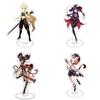 Genshin Impact Barbatos Keqing Barbara Hutao Acrylic Figure Stand Ideal For Decor