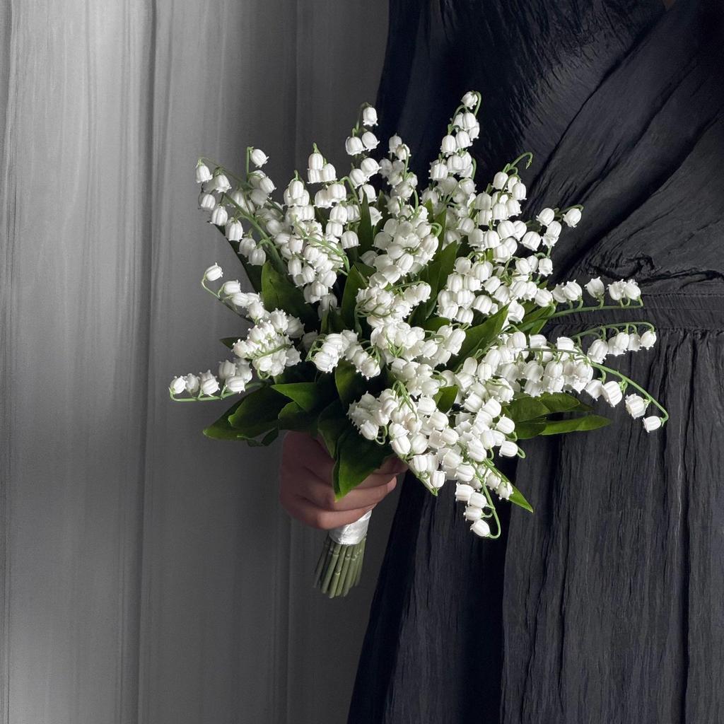 New Bride Wedding Bouquet - Lily & Rose Bridal Simulation Bouquet
