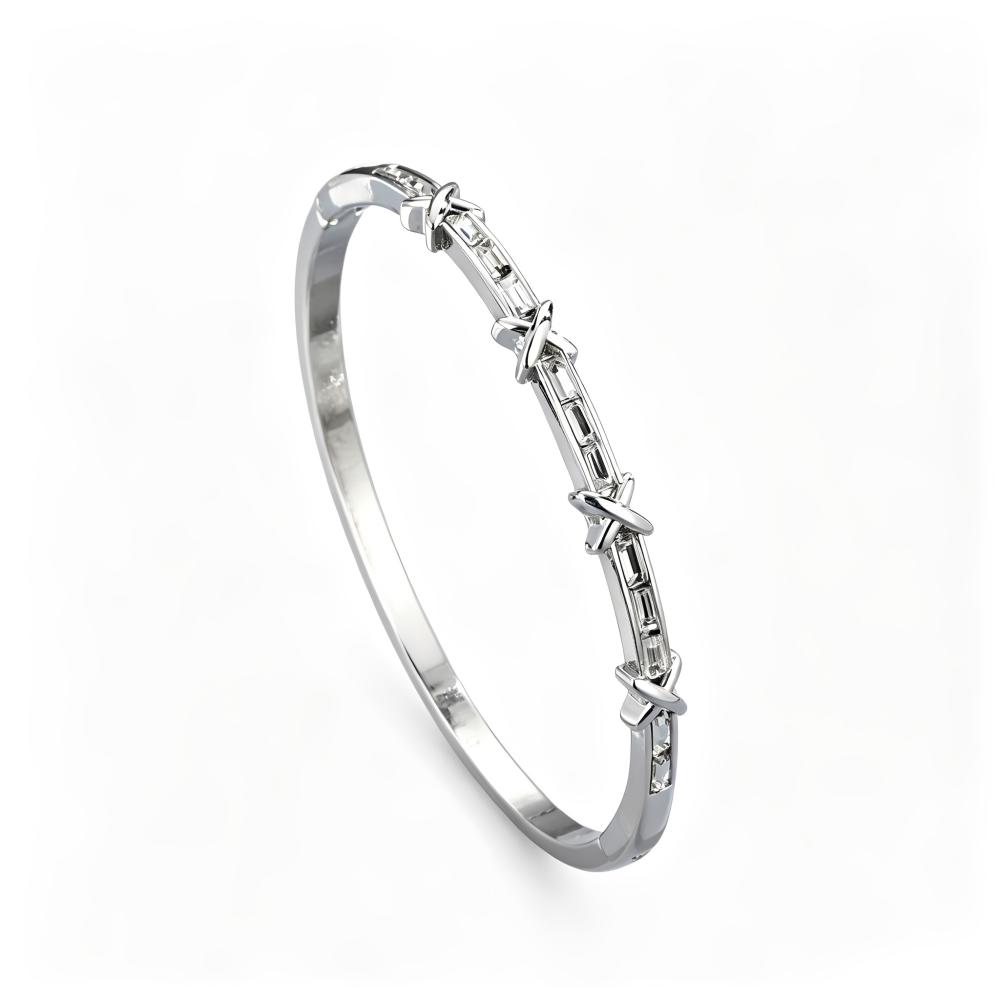 Alloy Bracelets Woman Bangle Zircon for Woman Golden Love Crystal Wedding Feminina Luxury Jewellery Gifts