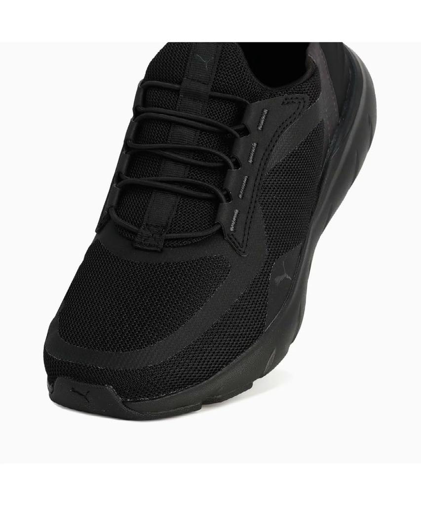 Running shoes SOFTRIDE Flex Lace EASE IN Wide ALT Unisex Adult 2025 Colors Puma Dark Gray cm [PUMA] Spring/Summer Black/Flat (02) 24.5