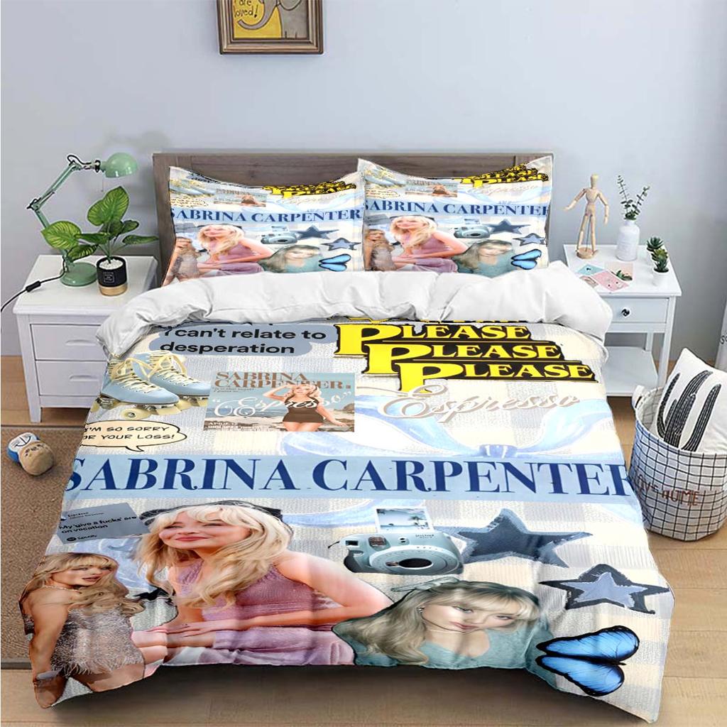 Singer Girls S-Sabrina Imprimé Carpe Ensembles de Literie Ensemble de Fournitures de Lit Exquis Housse de Couette Ensemble Couette de Lit Ensemble de Literie Cadeau de Luxe