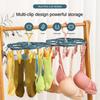 Clips Folding Clothes Dryer Hangproof Socks Underwear Plastic Drying Best Rack Organizerer Children Adults Clothes Dryer Wind for Home