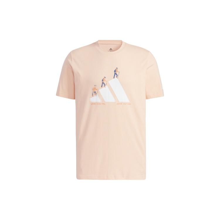 adidas Unisex Printing Round-neck Pink GN7323 S