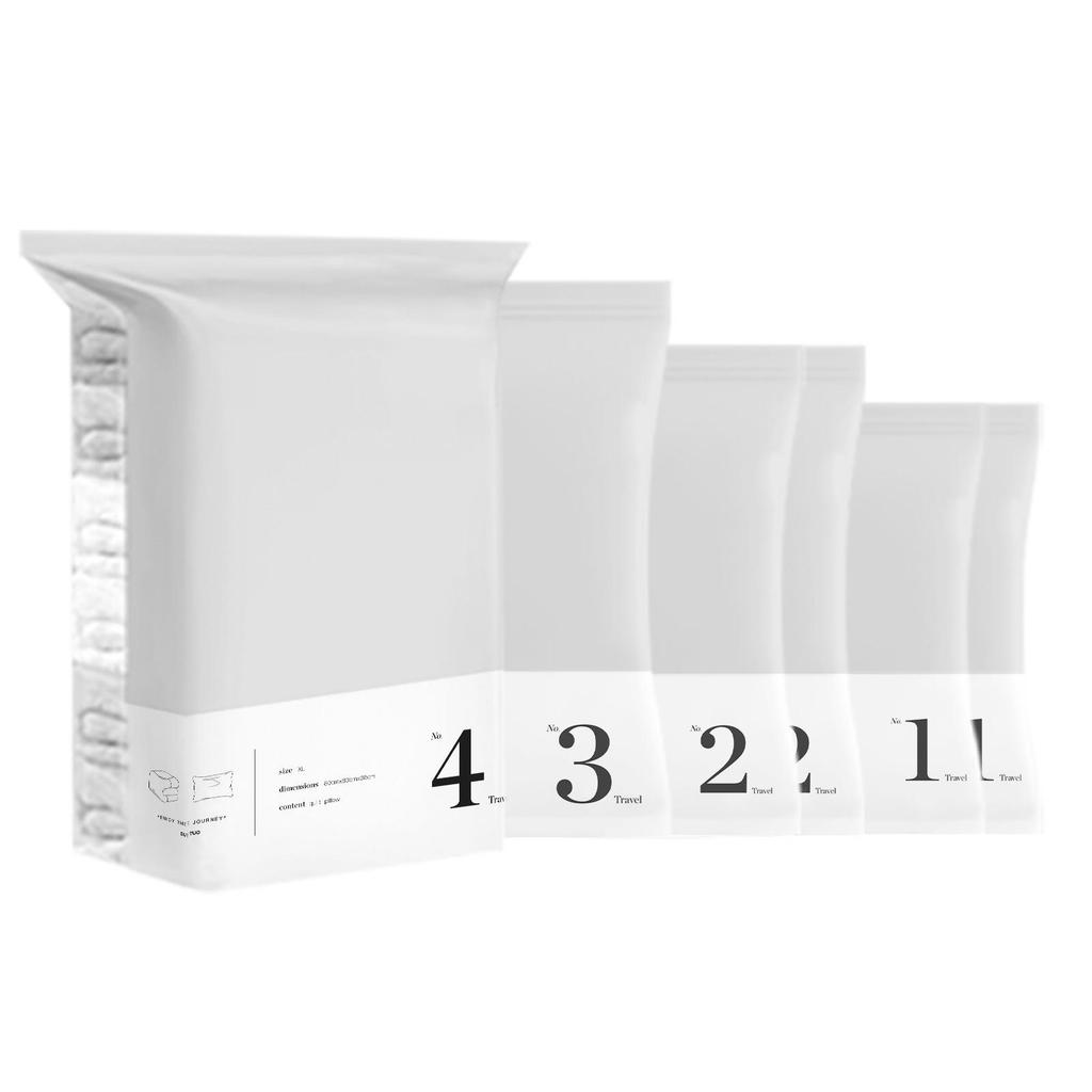 Hand-Rolled Vacuum Compression Bags for Travel and Clothing Storage