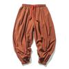 Spring Autumn Solid Color Cotton Linen Baggy Harem Pants Men Chinese Style Casual Streetwear Jogger Trousers