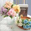 DIY Decoration Artificial Peony Bouquet 7 Heads Simulated Flower Fake Flowers  Photography Props