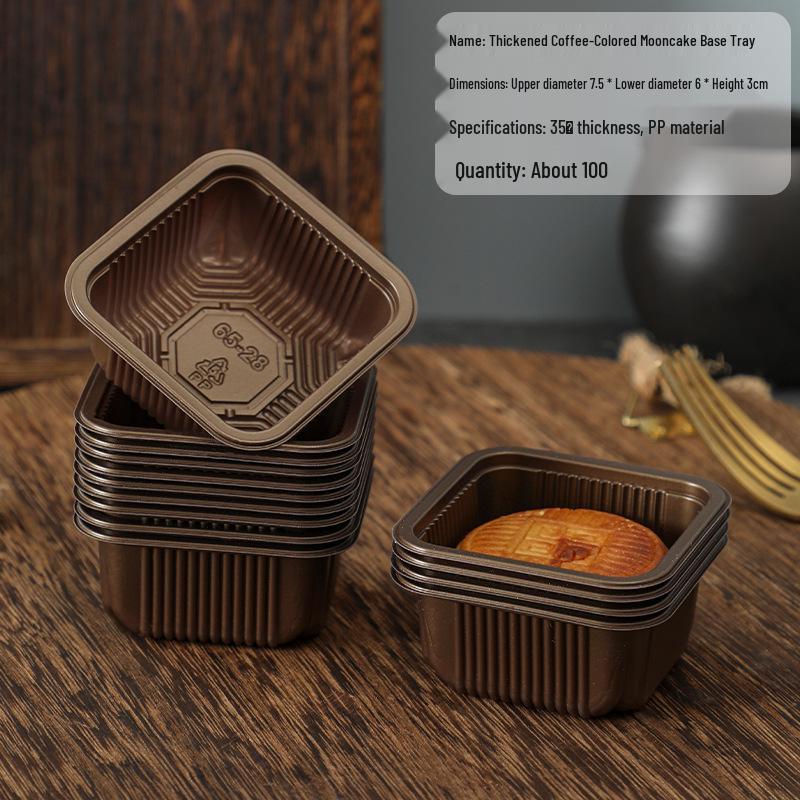 Thickened Gold Mooncake Tray: Mid-Autumn Festival Mooncake Base & Inner Packaging for Snow Skin & Egg Yolk Mooncakes