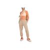 Nike Sportswear Phoenix Fleece Elastic Waist Joggers With Brand Logo Women Bottoms Brown DQ5688-200