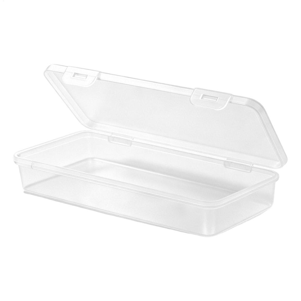 Pencil Organizer Large Capacity Transparent Plastic Pencil Boxes Portable Tension Mount Storage Organizer for Pastels Crayons