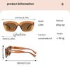 New Retro Square Men And Women With The Same Sunglasses Fashion Ins Wear Street Photography Sunglasses