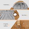 Warm Fleece Dog Coat With Hooded Waterproof Winter Pet Puppy Clothes For Small Medium Dogs Cats French Bulldog Hoodie Costume
