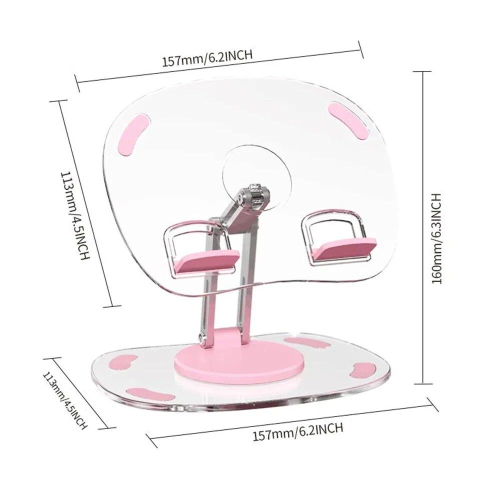 

Держатель кронштейна для планшета, регулируемая настольная подставка, складная акриловая поддержка сотового телефона для планшета iPad Pro Air Mini Samsung Xiaomi Pad розовый